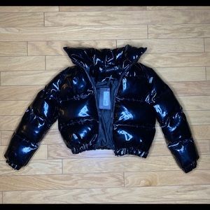 PLT Vinyl Puffer Jacket